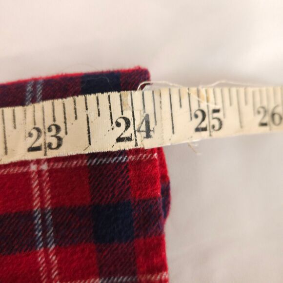 Brooks Brothers Mens Medium Red Blue Plaid Flannel Button Down Shirt - Picture 5 of 6